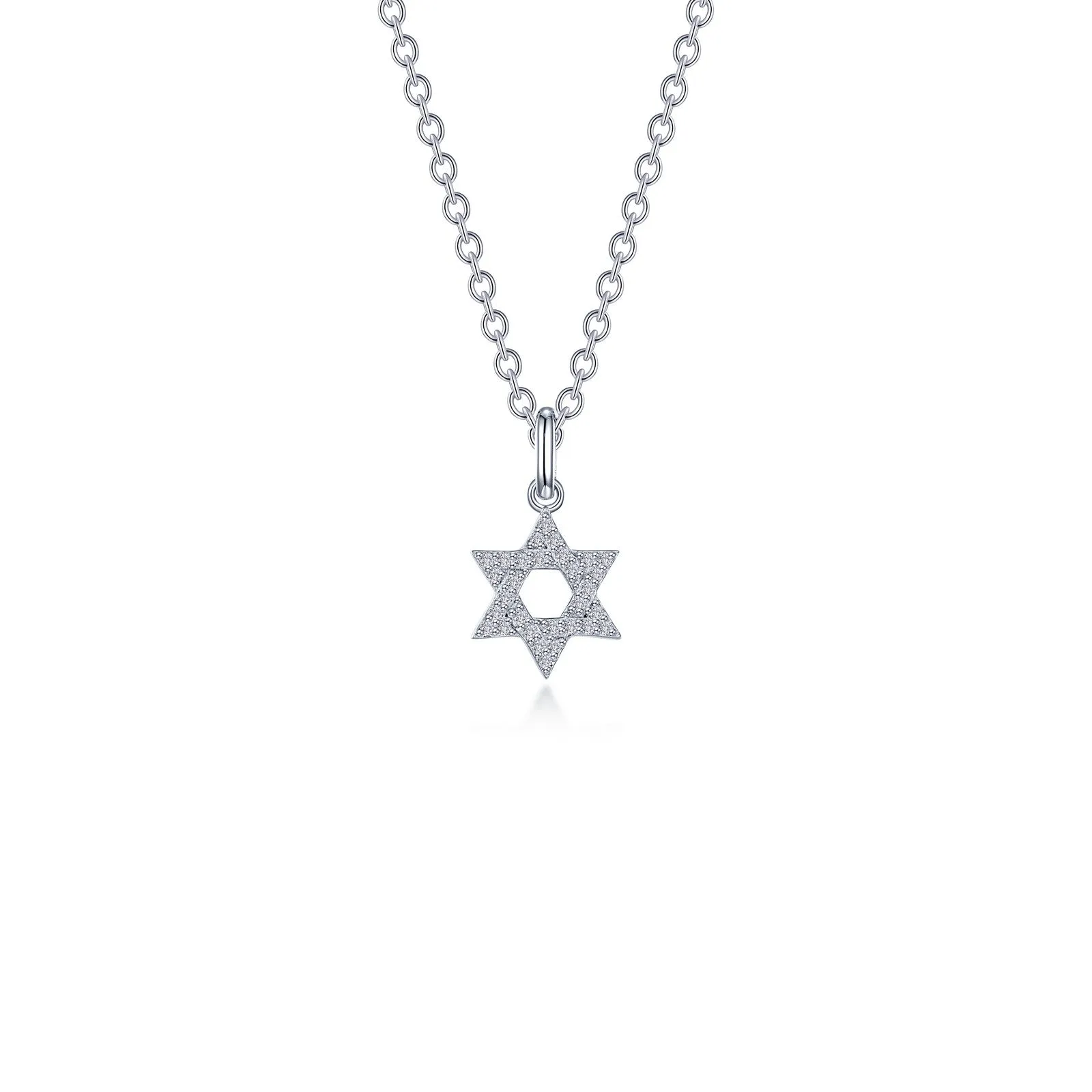 0.55 CTW Star of David Necklace