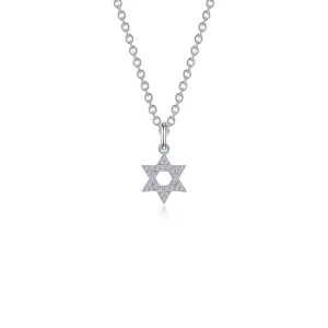 0.55 CTW Star of David Necklace