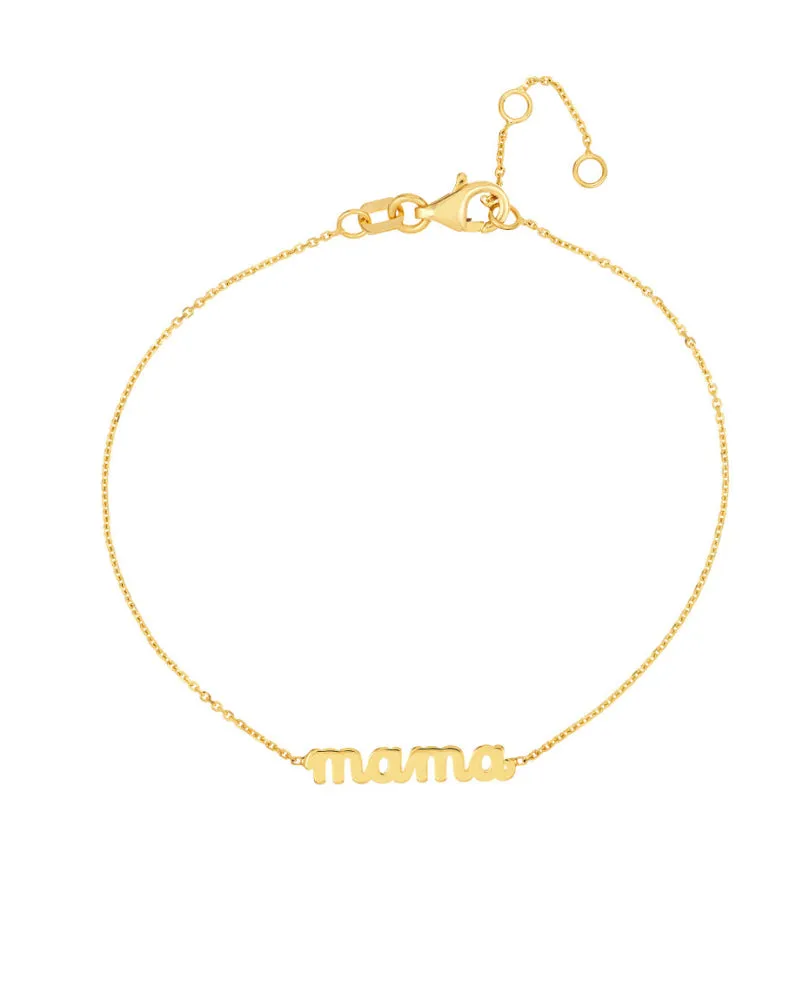 14K Delicate Mama Bracelet