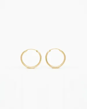 14K Gold Everyday Hoops
