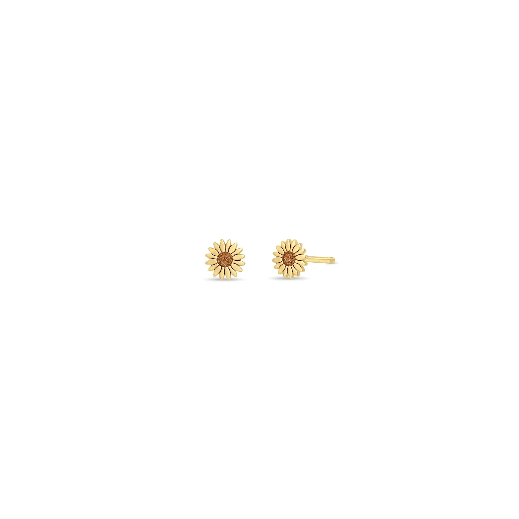 14k Itty Bitty Flower Stud