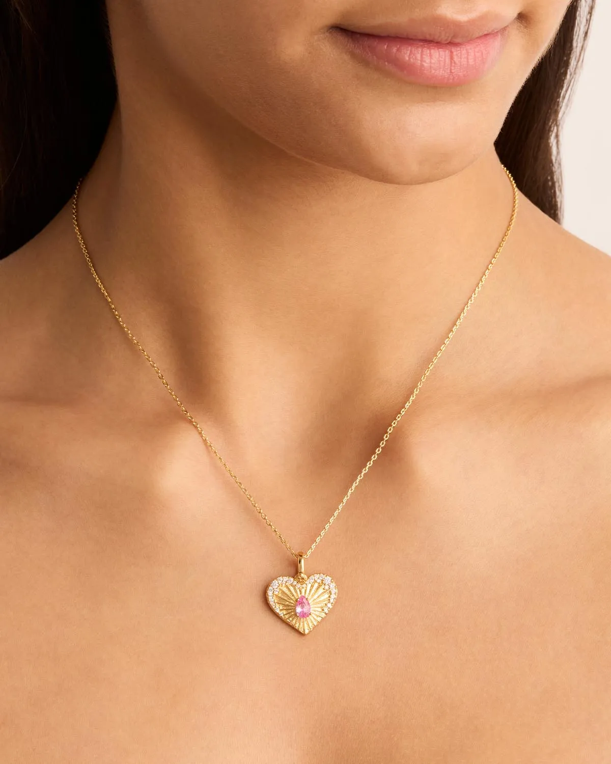 18k Gold Vermeil Connect With Your Heart Annex Link Pendant