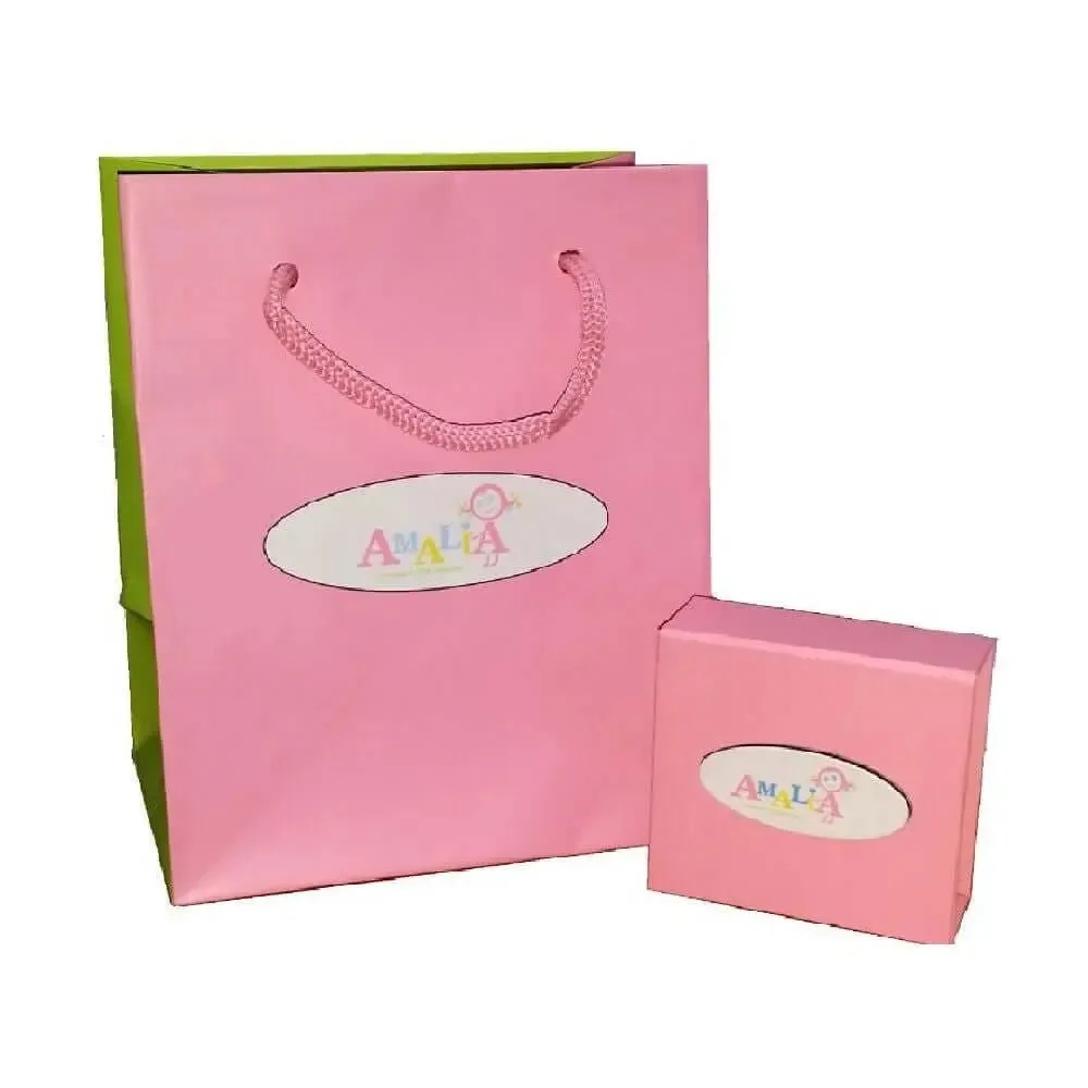 18k Solid Yellow Gold with Enamel Cupcake ID bracelet