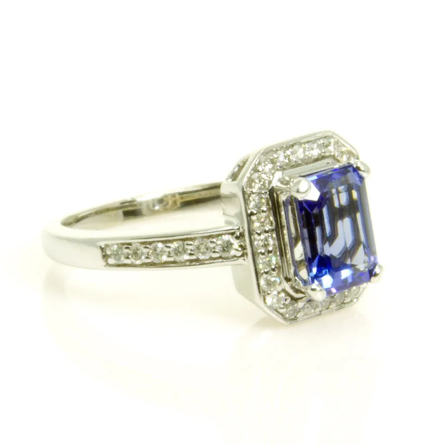 2.00ct Tanzanite & Diamond Ring