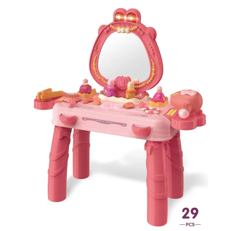 29-Piece: Luxurious Pretend Play Dresser Makeup Set