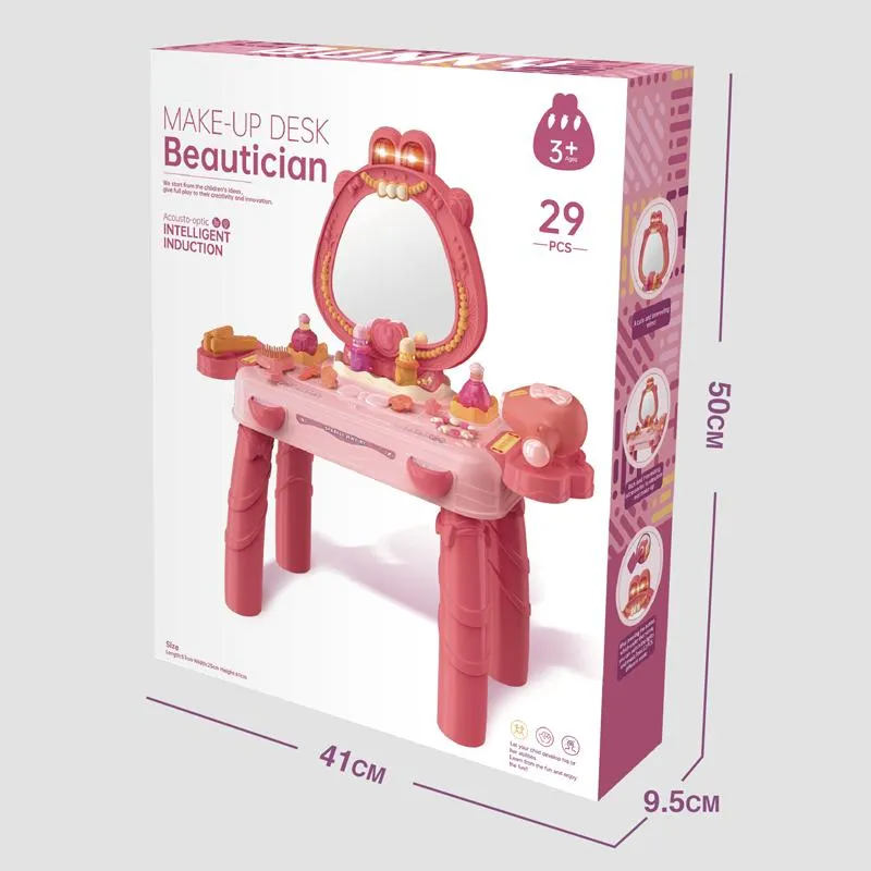 29-Piece: Luxurious Pretend Play Dresser Makeup Set