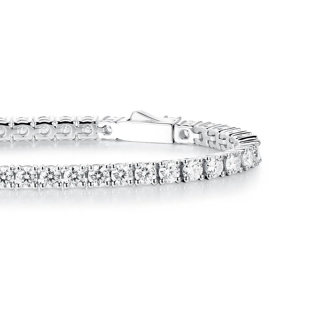 3.5 CT. Classic Round Shaped Moissanite Tennis Bracelet