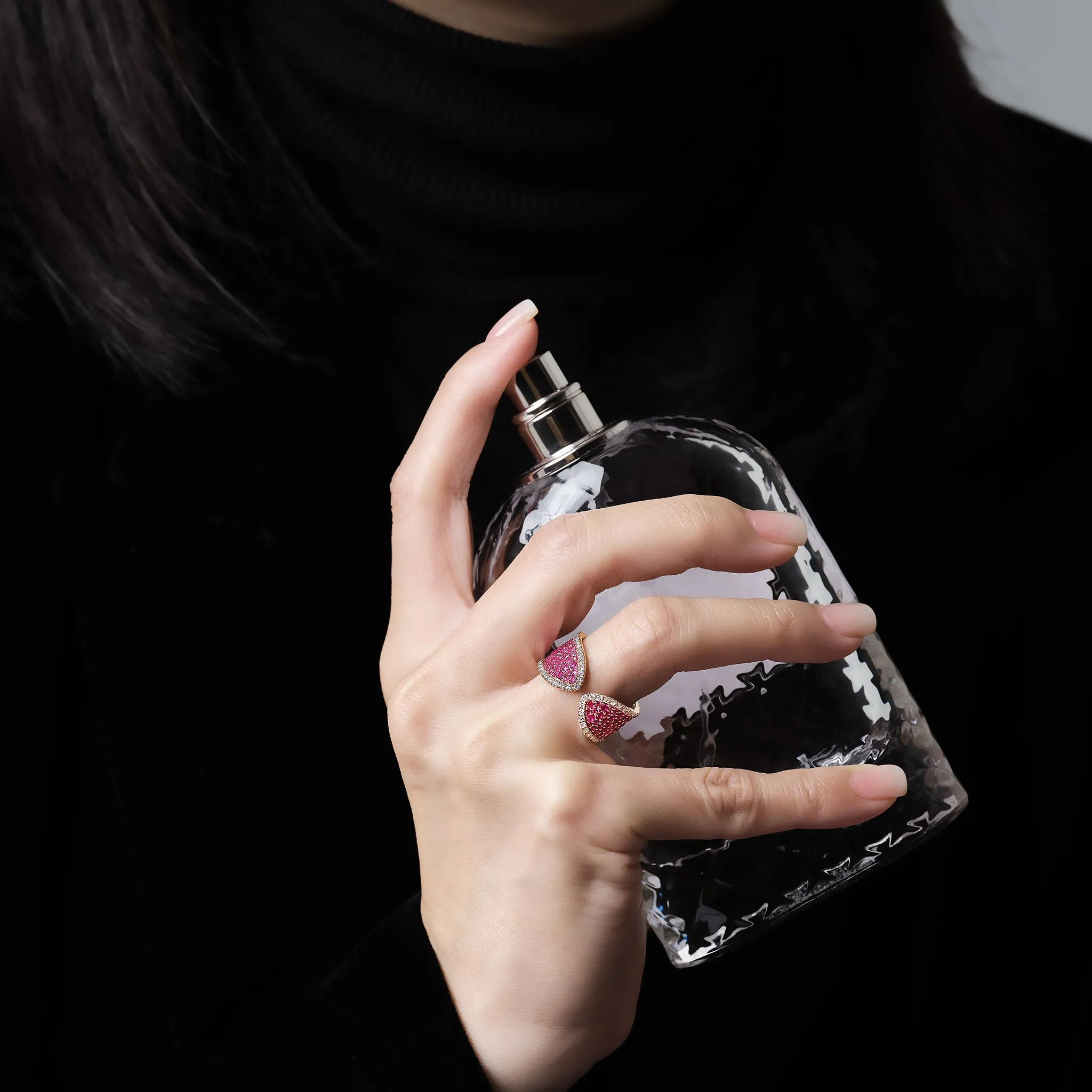 812 COLLECTION RUBY DOUBLE RING