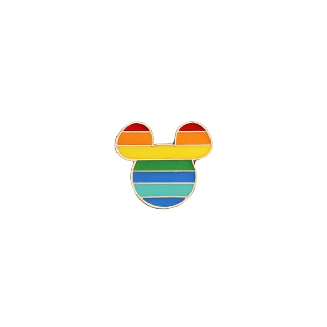 9 Style LGBT Design Rainbow Creative Heart Yeh Finger Pin Brooch Metal Pins Badge Denim Enamel Lapel Jewelry Gift women unsix
