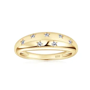 925 Silver 0.1ct 1.5mm Moissanite Diamond Ring