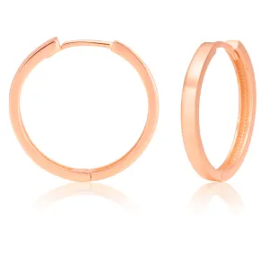 9ct Rose Gold Huggie Earrings