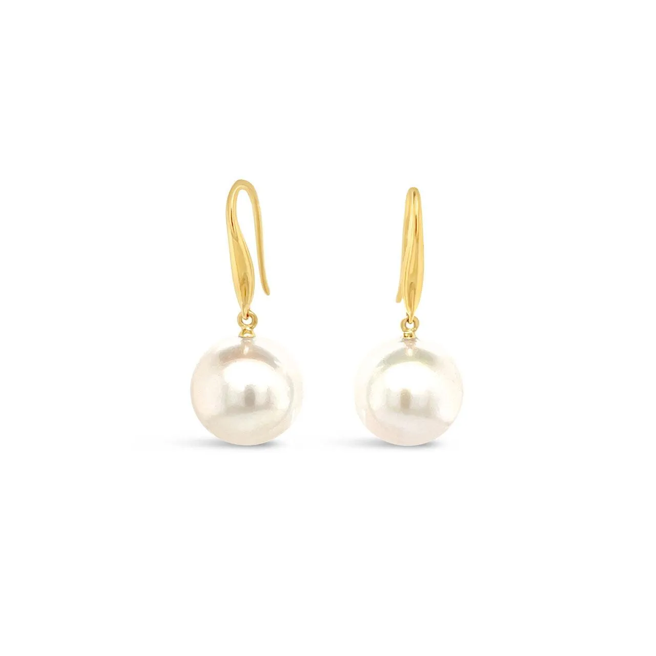 9k Yellow Gold Fresh Water Pearl Earrings