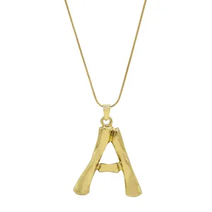 A Initial Pendant Necklace