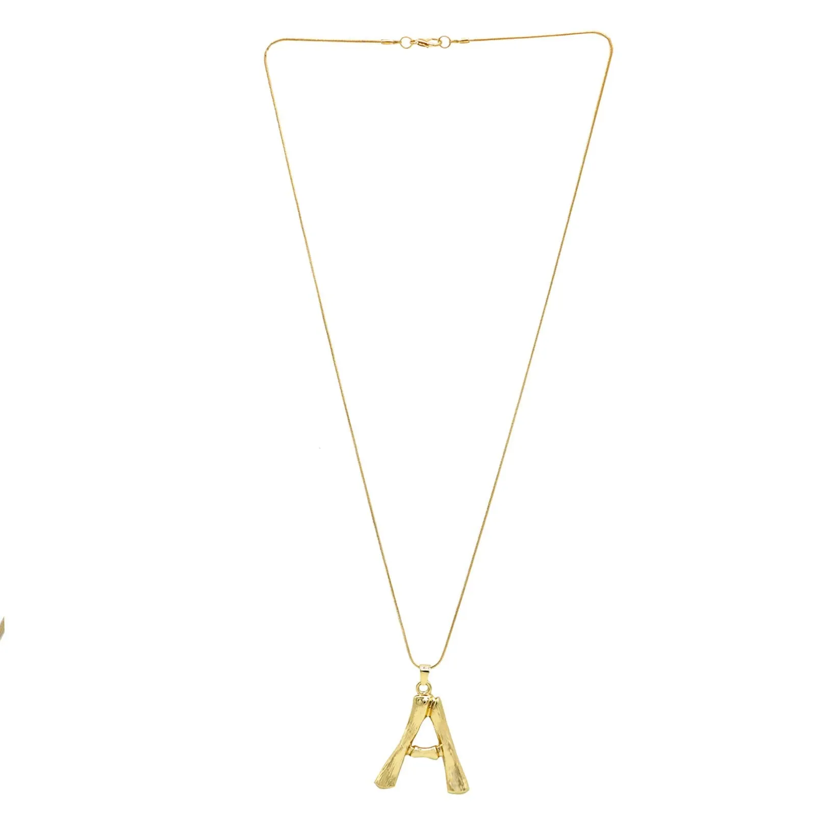 A Initial Pendant Necklace