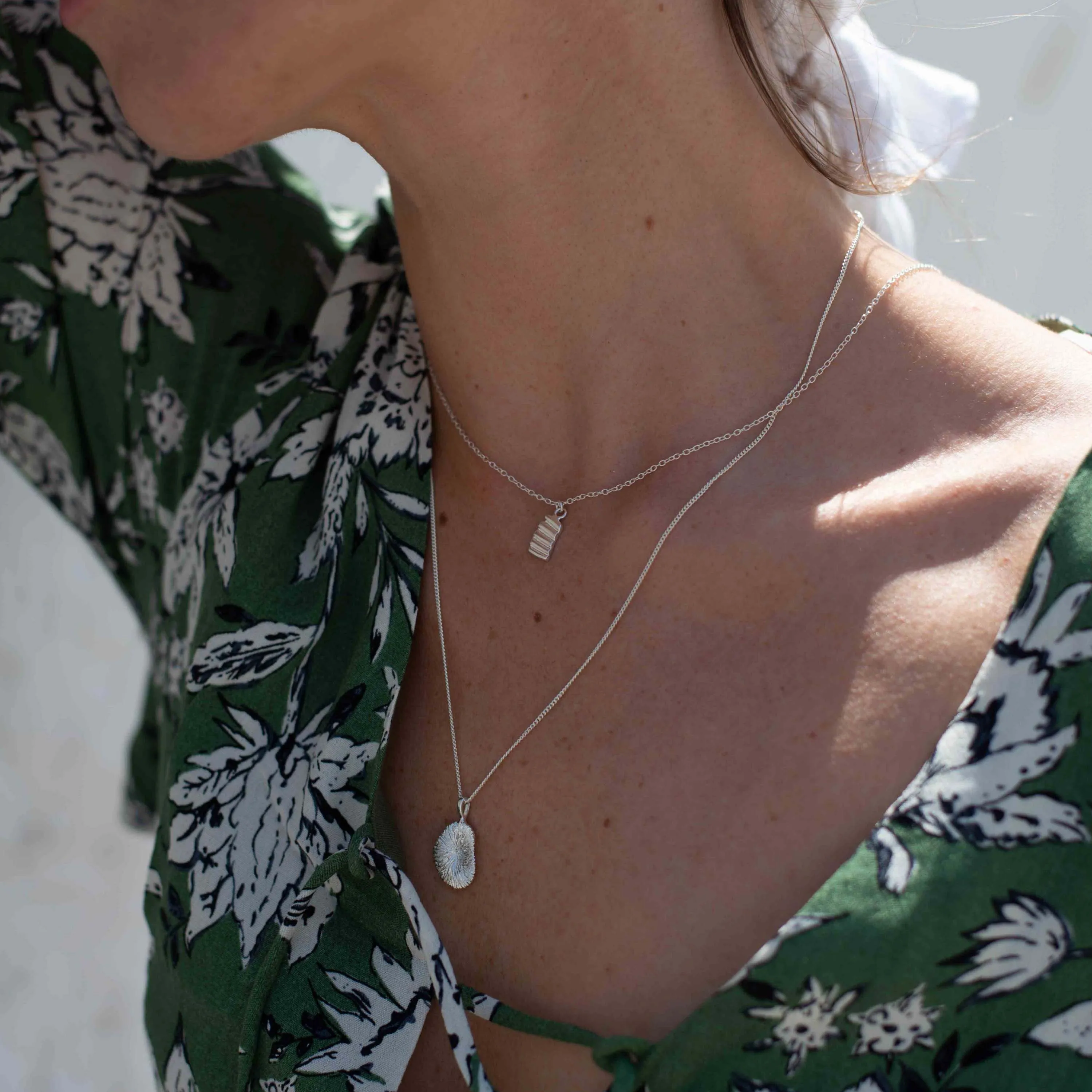 Add-on Dunes, Natural Coral, Sun of a Beach pendants silver