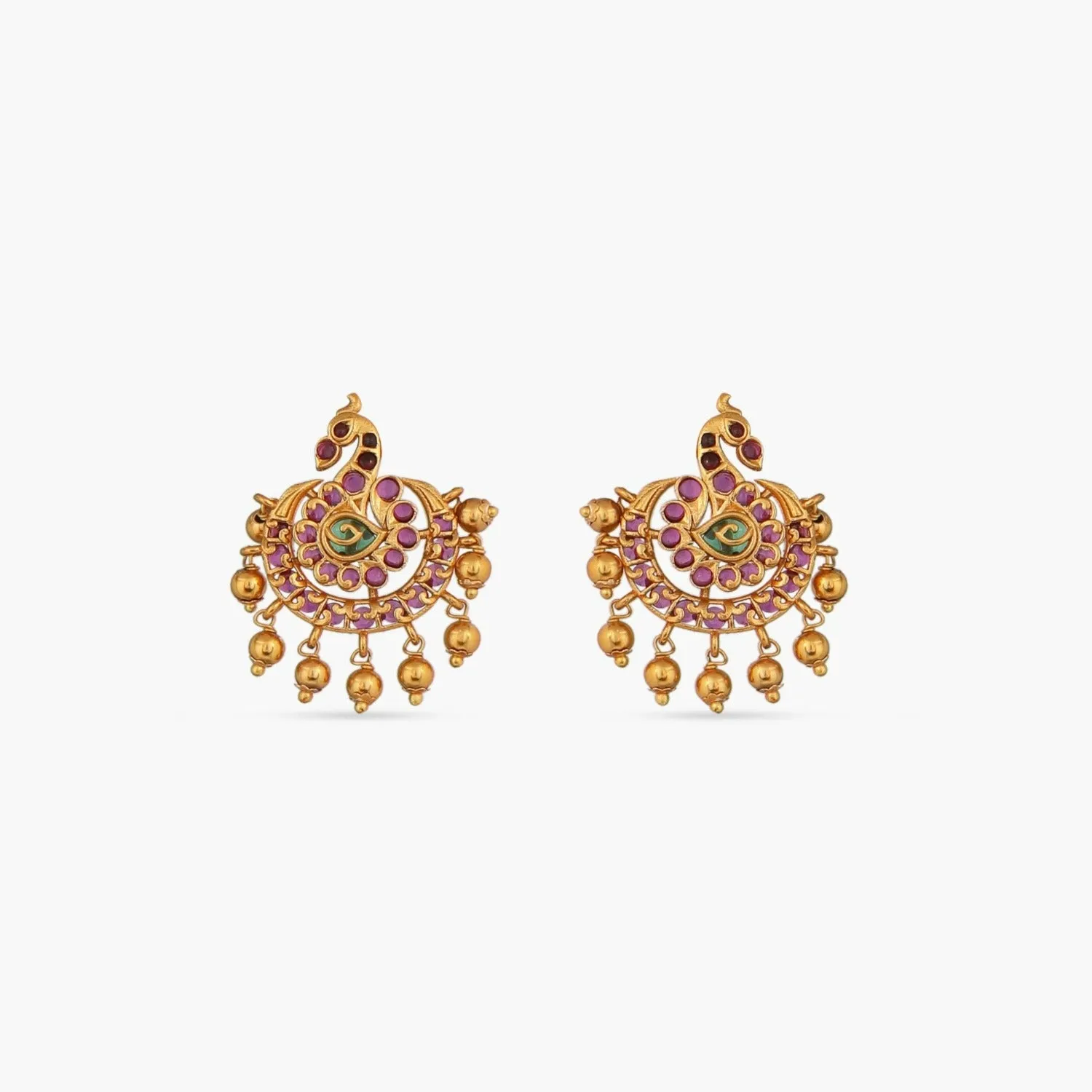 Aditri Floral Elephant Antique Necklace Set