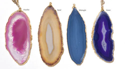 Agate Slice Necklace