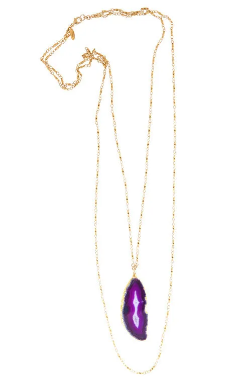 Agate Slice Necklace