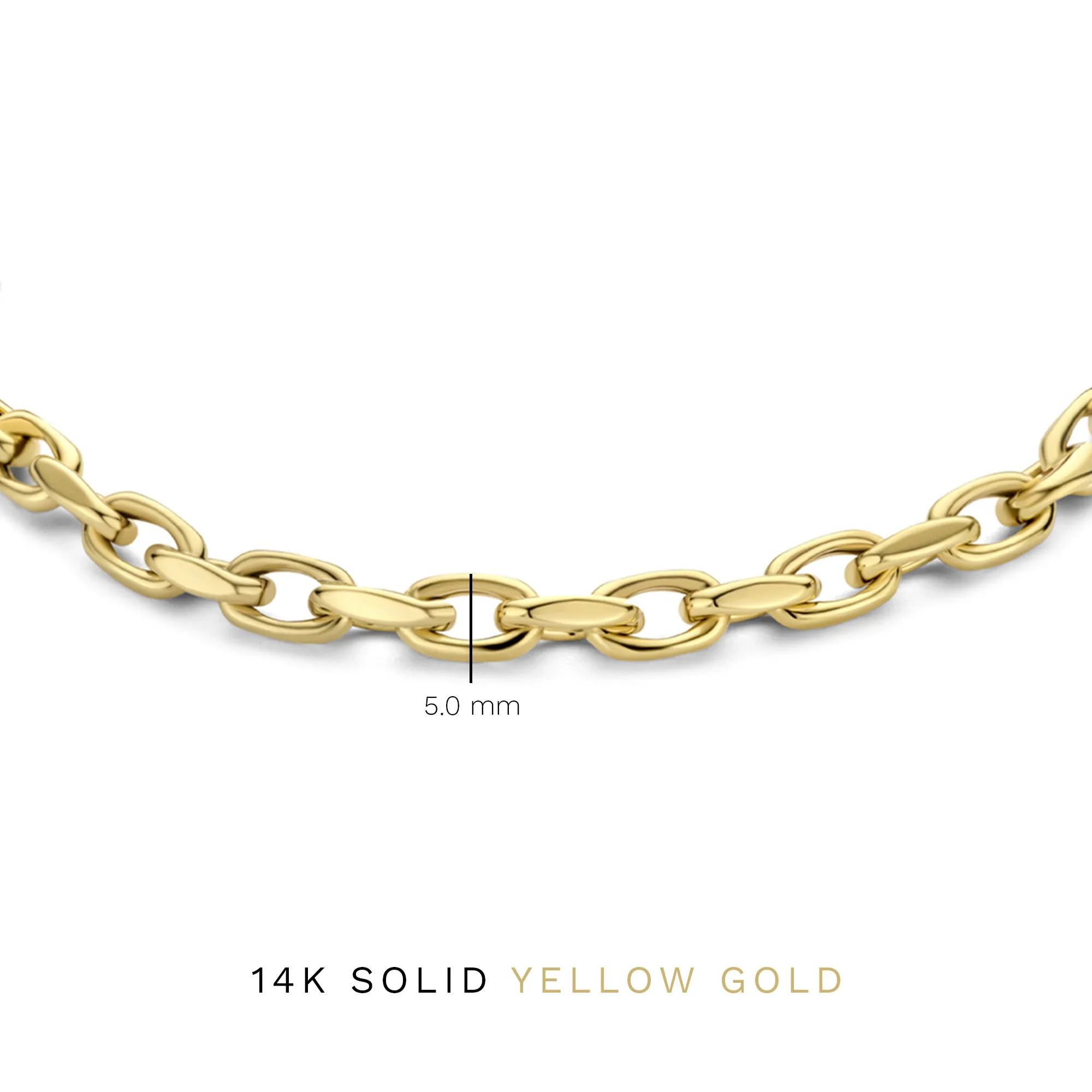 Aidee Camille 14 karat gold bracelet with chains