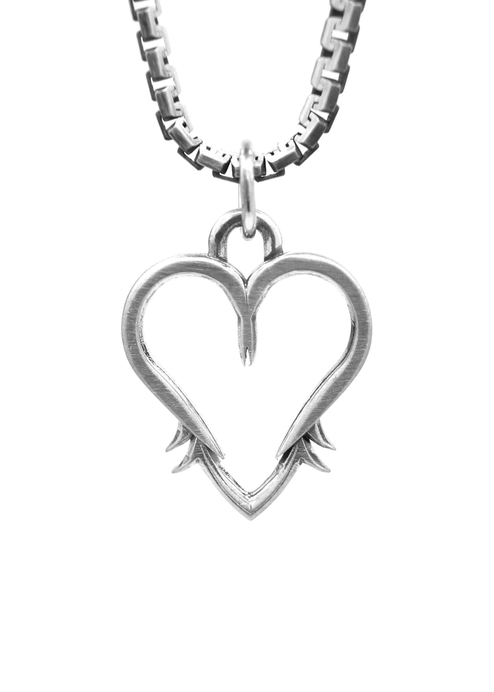 Akute Heart of Valhalla Mini Sterling Silver Necklace (Oxidized)