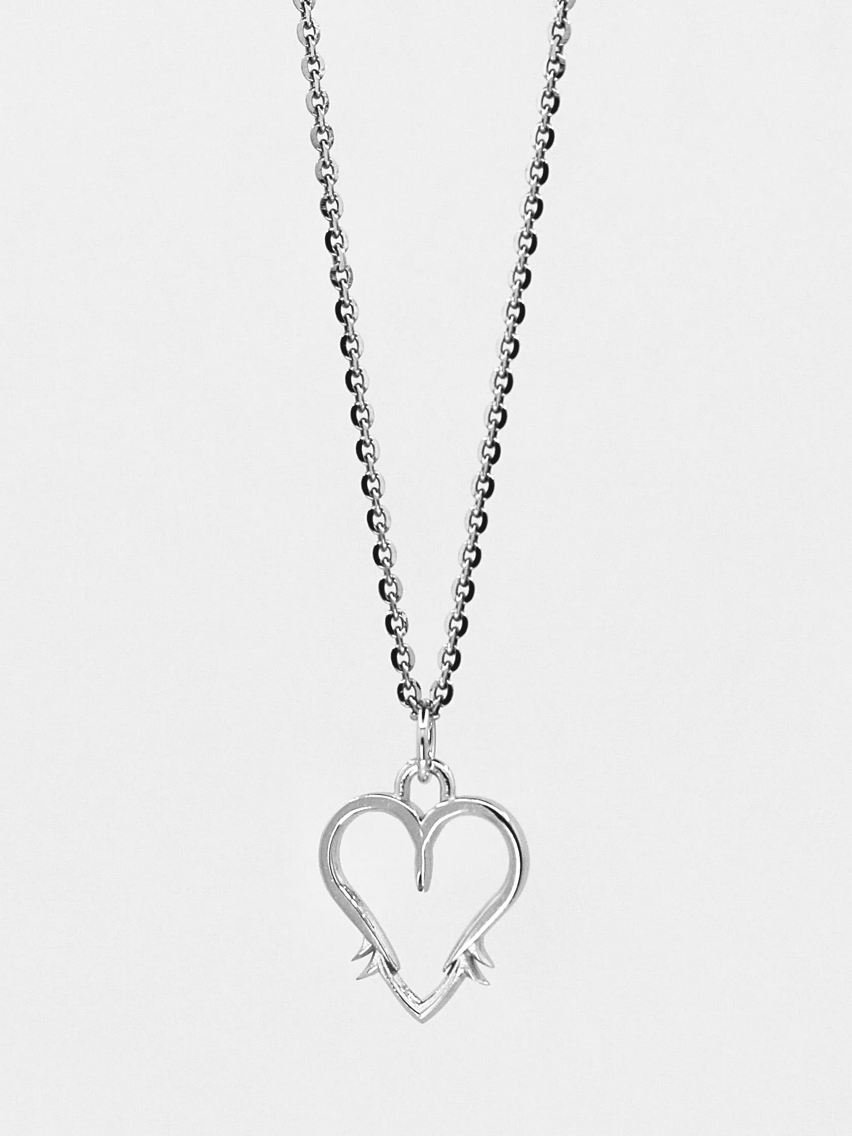 Akute Heart of Valhalla Mini Sterling Silver Necklace (Polished)