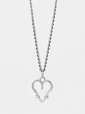 Akute Heart of Valhalla Mini Sterling Silver Necklace (Polished)