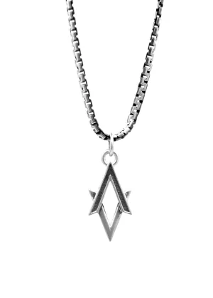 Akute Twin Sterling Silver Necklace (Oxidized)