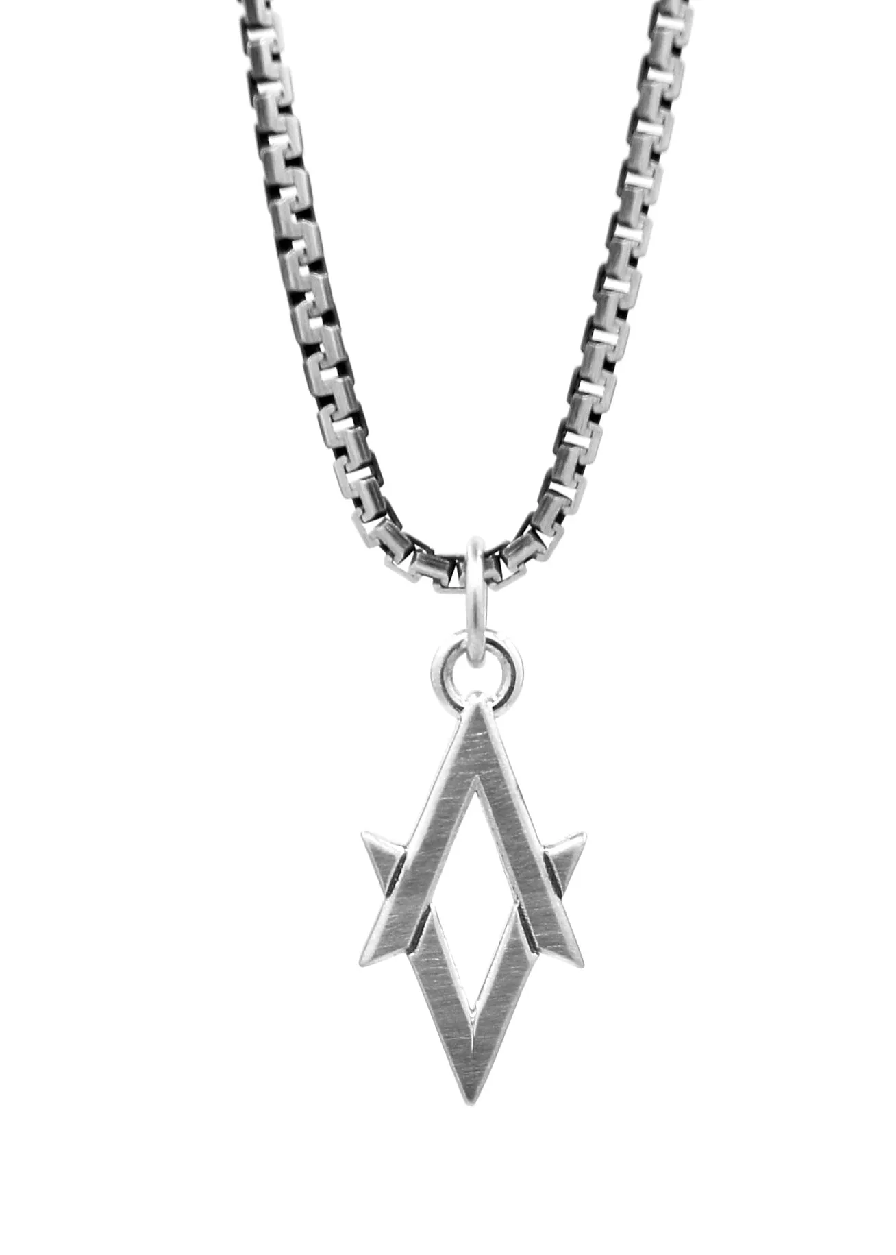 Akute Twin Sterling Silver Necklace (Oxidized)