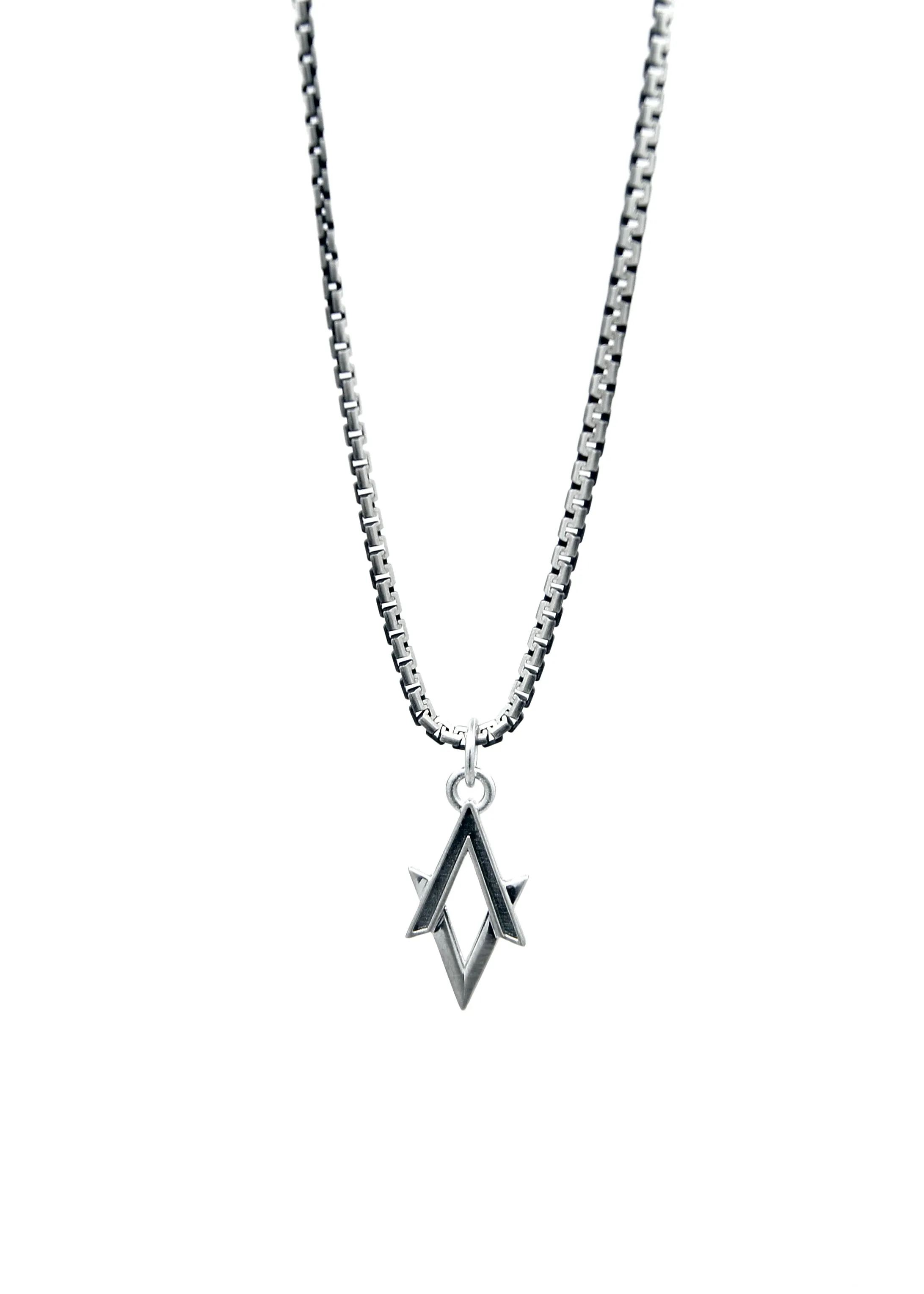 Akute Twin Sterling Silver Necklace (Oxidized)