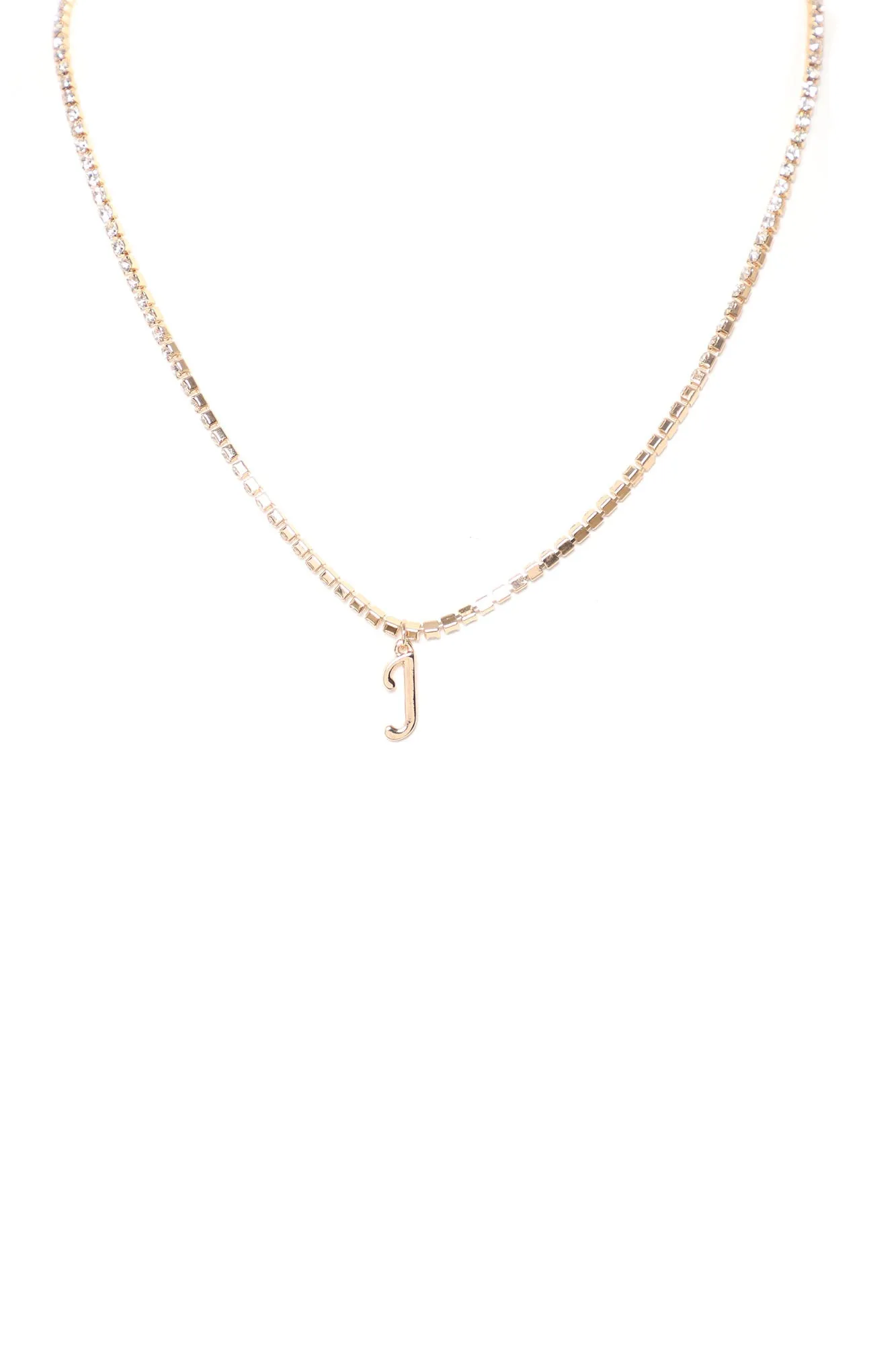 Always Personal 'J' Initial Necklace - Gold