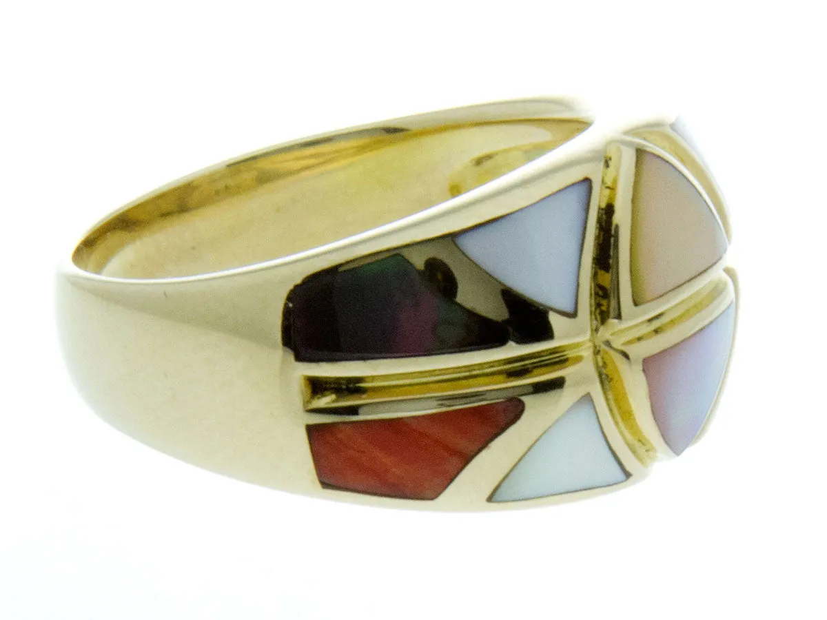 Asch Grossbardt Inlaid Gemstone Ring