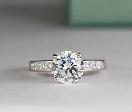 Ayana - Round Moissanite Engagement Ring