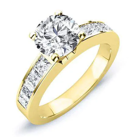 Ayana - Round Moissanite Engagement Ring
