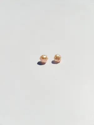 Ball Post Earrings with Large Freshwater Pearls