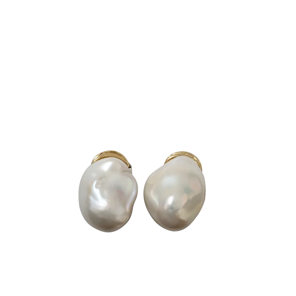 Baroque Fresh Water Pearl Clip Earrings