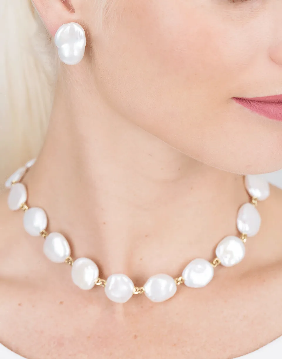 Baroque Fresh Water Pearl Clip Earrings