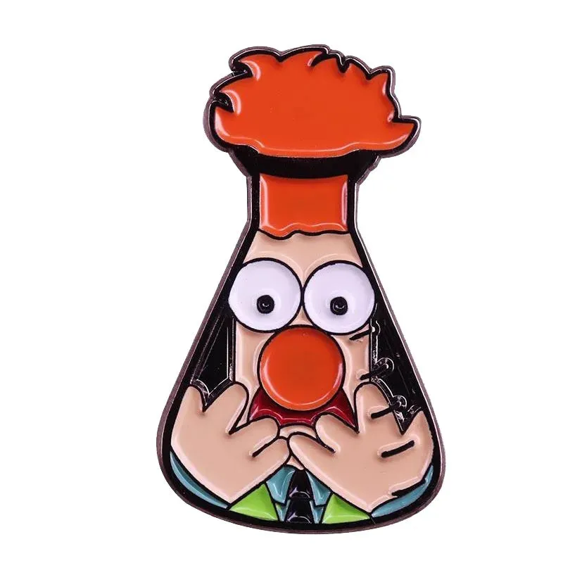 Beaker Muppet Enamel Lapel Pins Badge