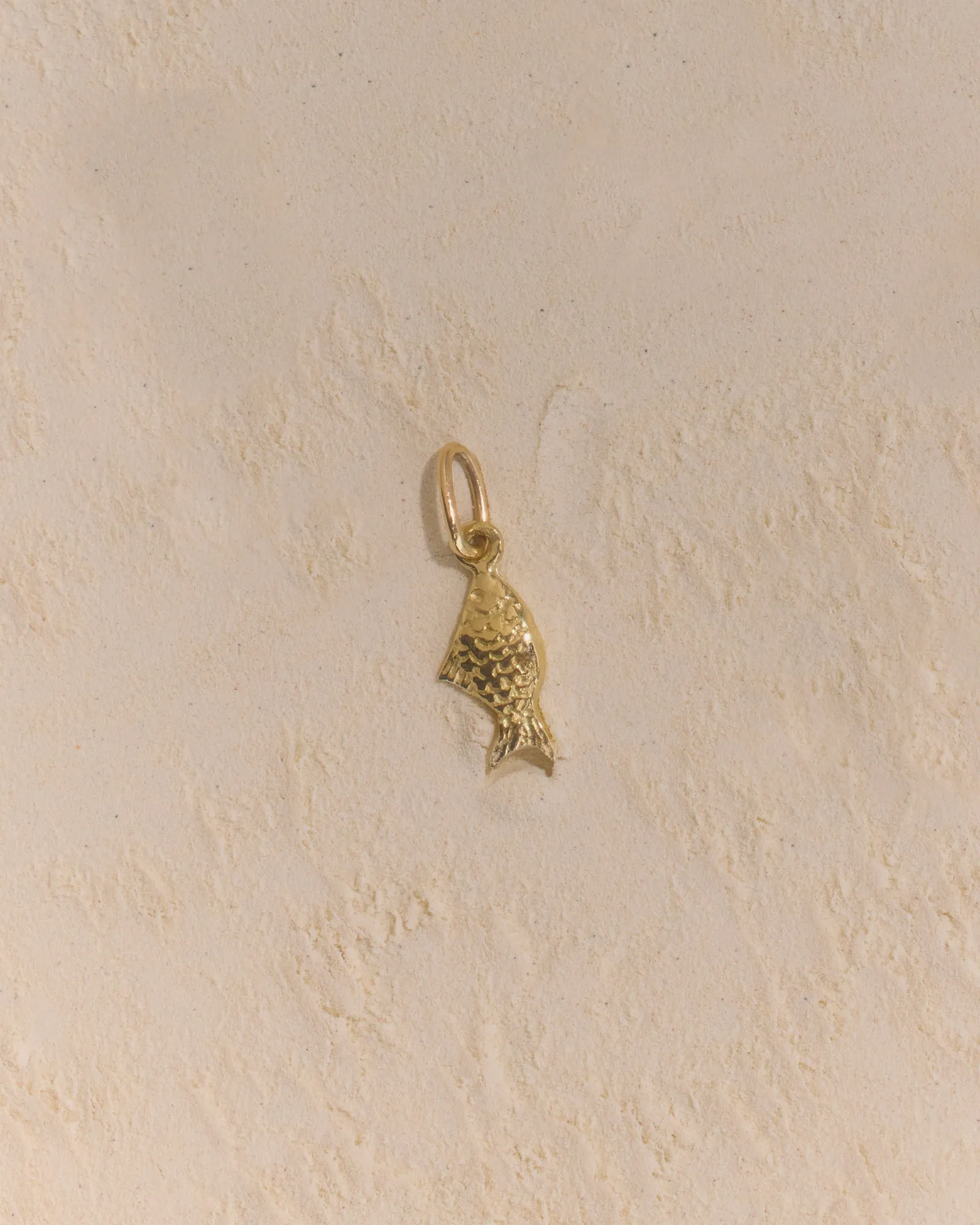 Birthstone Fish Pendant | Yellow, Rose or White Gold