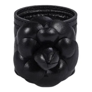 Black Flower Napkin Rings (Set of 2)