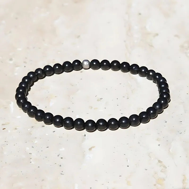 Black Tourmaline Delicate Bracelet