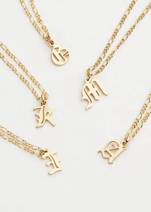 Brenda Grands Jewelry | English Initials Neckalce
