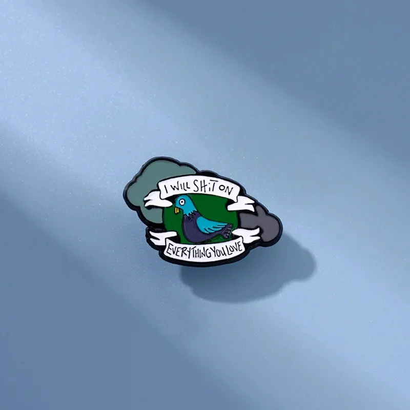 Burnt Pigeon Enamel Pin