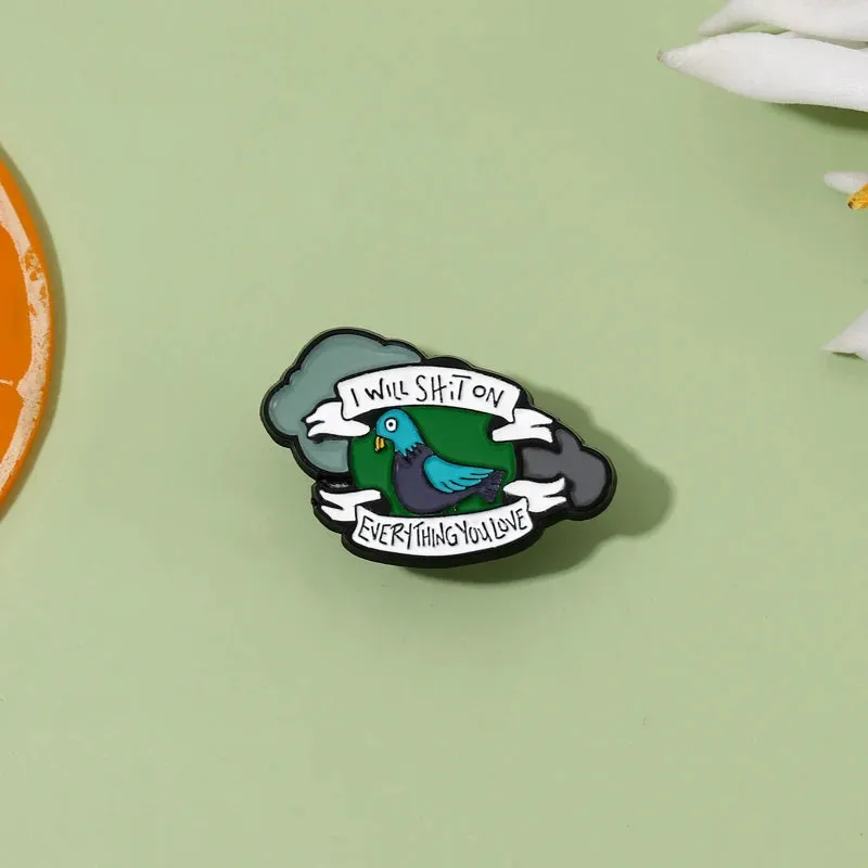 Burnt Pigeon Enamel Pin