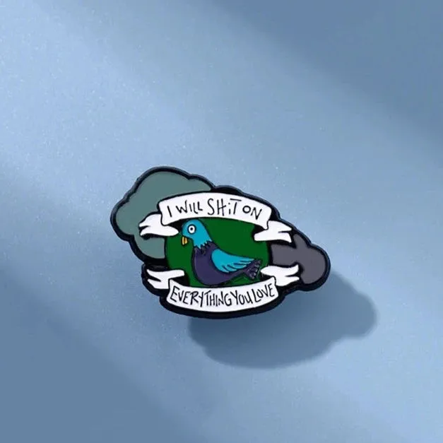 Burnt Pigeon Enamel Pin