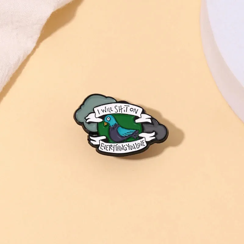 Burnt Pigeon Enamel Pin