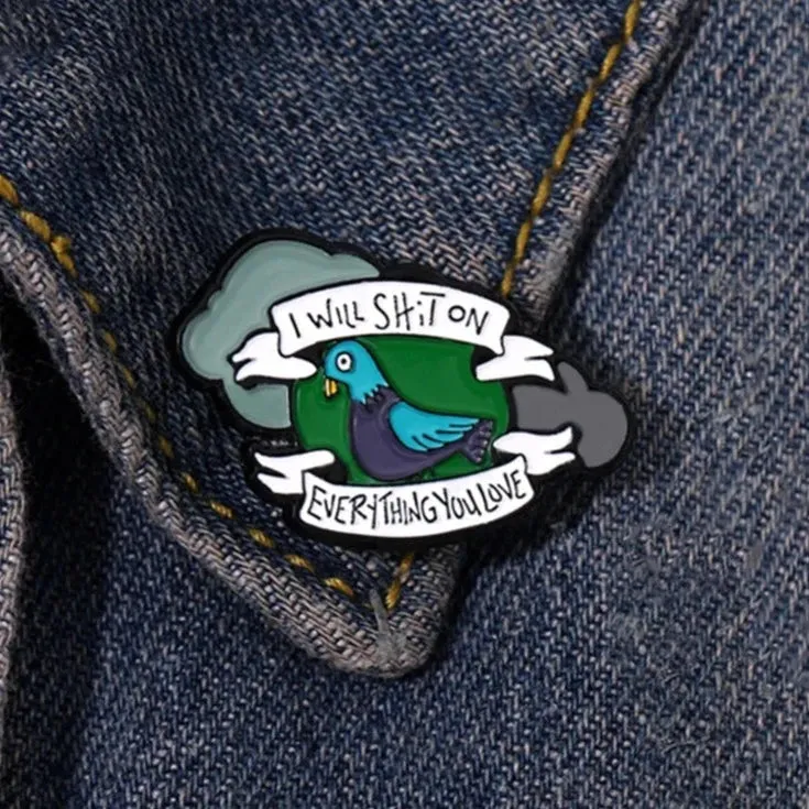 Burnt Pigeon Enamel Pin