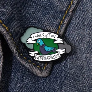 Burnt Pigeon Enamel Pin