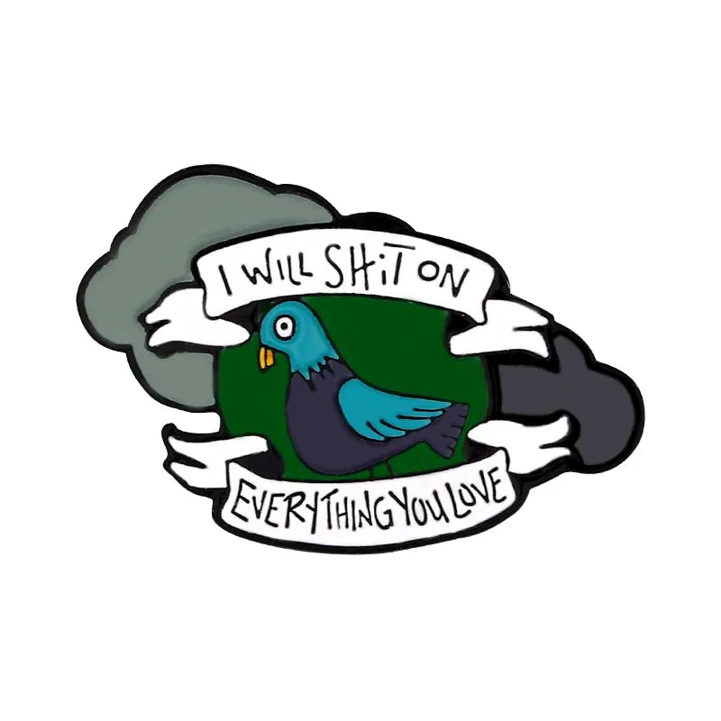 Burnt Pigeon Enamel Pin