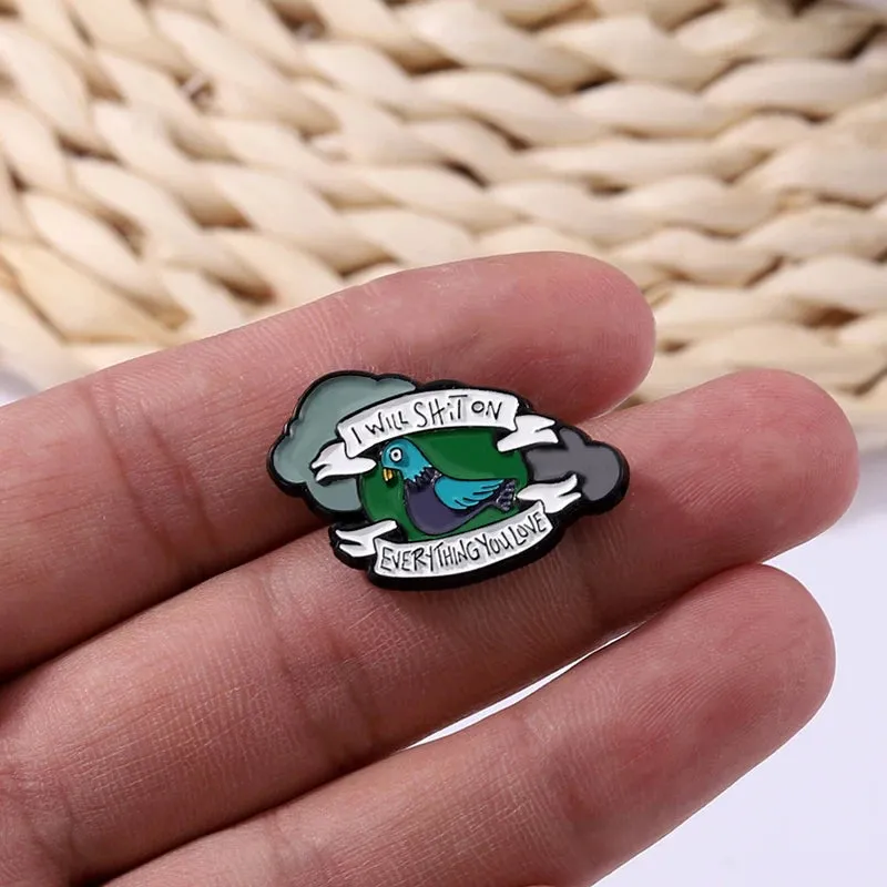 Burnt Pigeon Enamel Pin