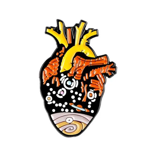 Cartoon Fun Heart Modeling Enamel Pin